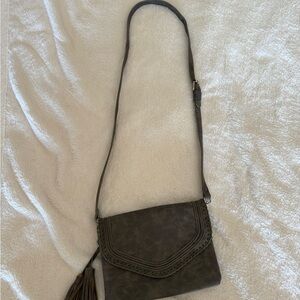 Elegant Gray Crossbody Bag